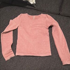 AURA waffle print shirt